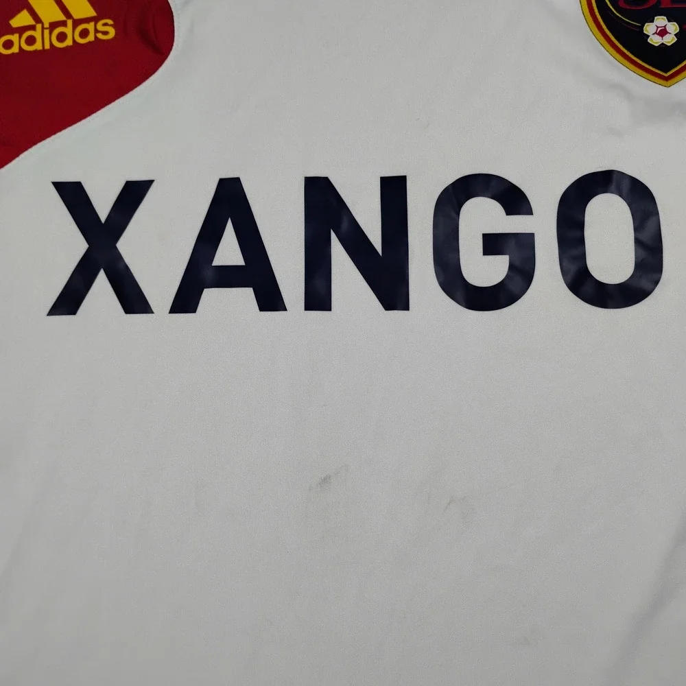 Adidas Real Salt Lake Away Jersey Soccer Kit MLS Xango White Red Men's XL